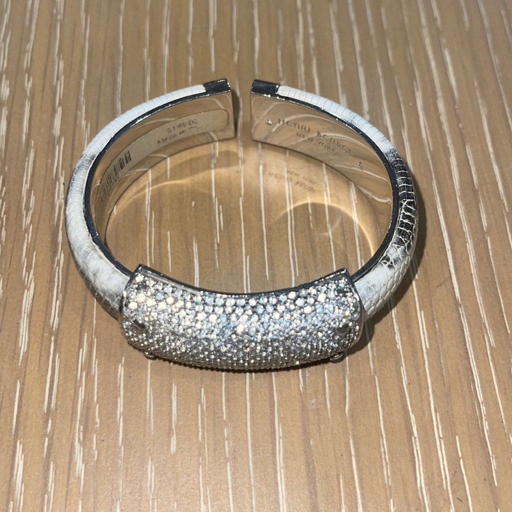 Henri Bendel Rhinestone black and white bracelet